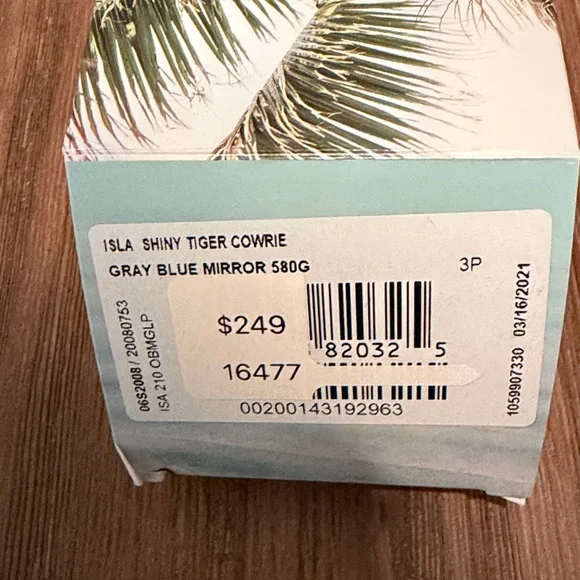 COSTA | NEW | ISLA | 2008 - 07 | SHINY TIGER COWRIE | BLUE MIRROR 580 GLASS - Picture 3 of 7